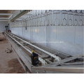 Crates POM conveyor of poultry processing line